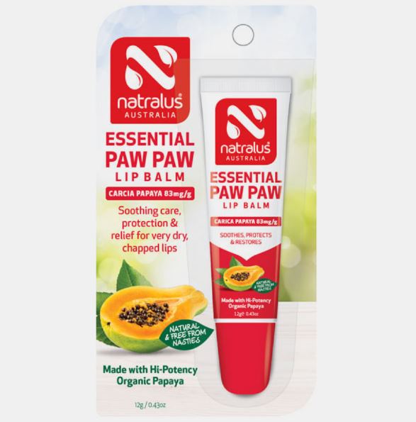 Natralus Essential Paw Paw Lip Balm 12g